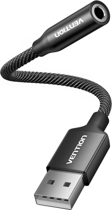 Kartë zanore e jashtme USB Vention Gome CVEBC, 0.25m, e zezë