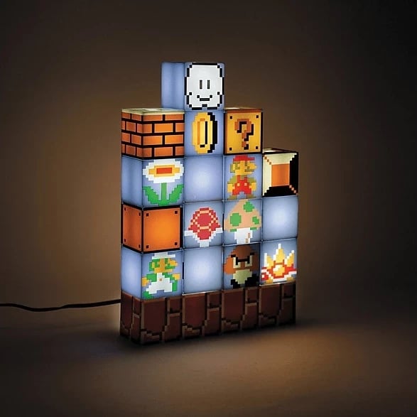 Dritë dekorative Paladone Super Mario Build A Level