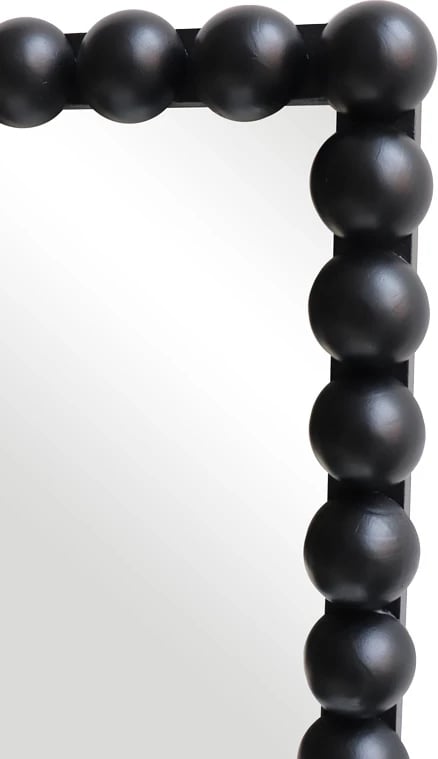 Pasqyrë muri Ledalo, dru i zi, 45x4.5x130cm