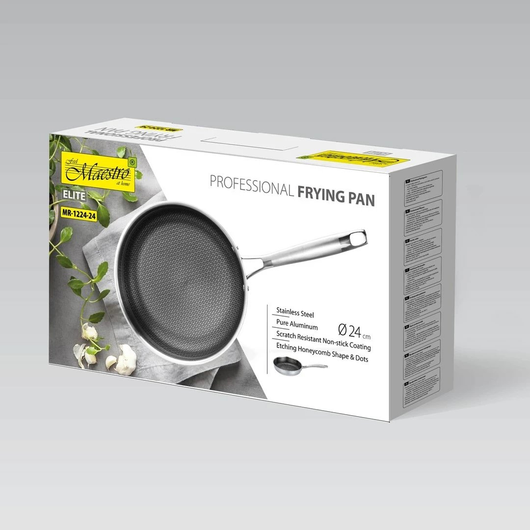 Tigan profesional Maestro MR-1224-26, 26 cm, argjend