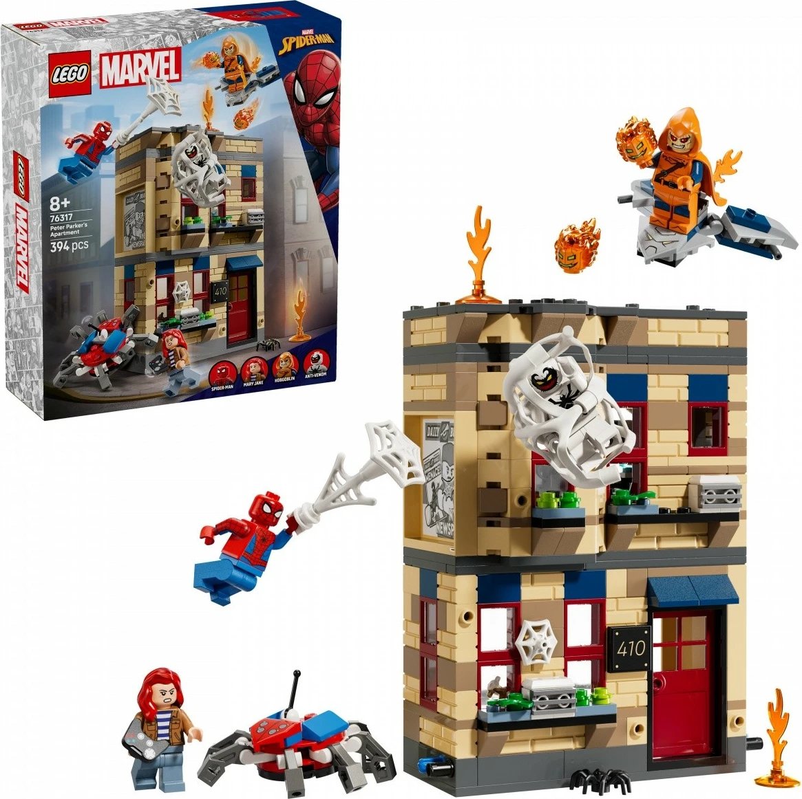 Set ndërtimi LEGO Marvel Spider-Man 76317 apartamenti i Peter Parker, 394 pjesë