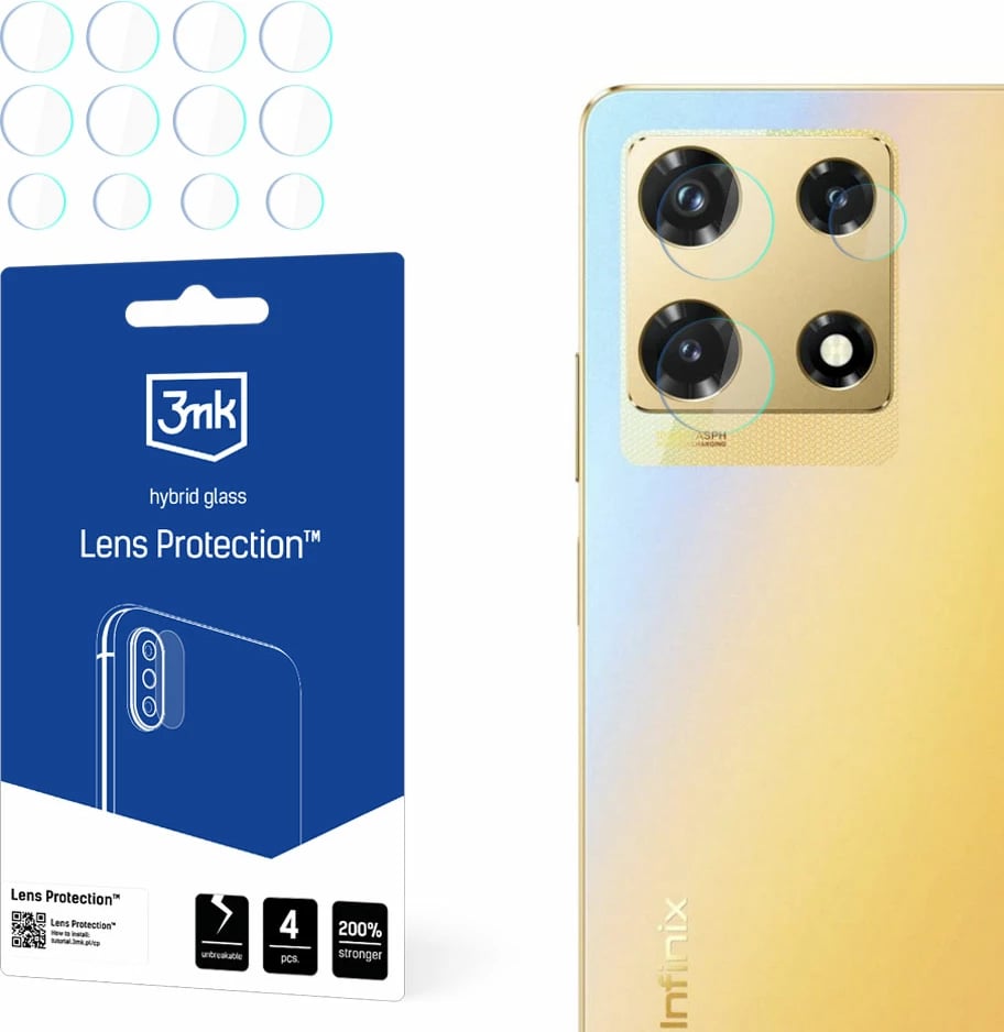 Xham mbrojtës kamerash 3mk Protection për Infinix Note 30, hibrid