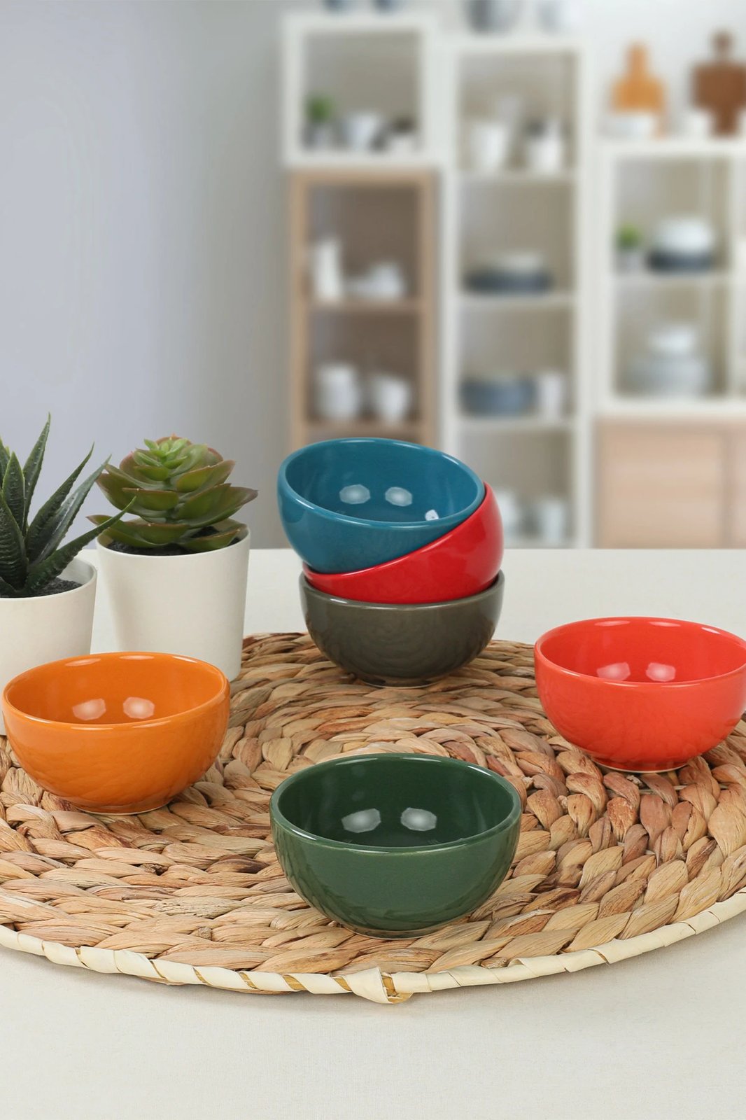 Set tasash qeramike (6 copë), shumëngjyrëshe, Hermia Concept, ST101606F16XA000000MAZ1000