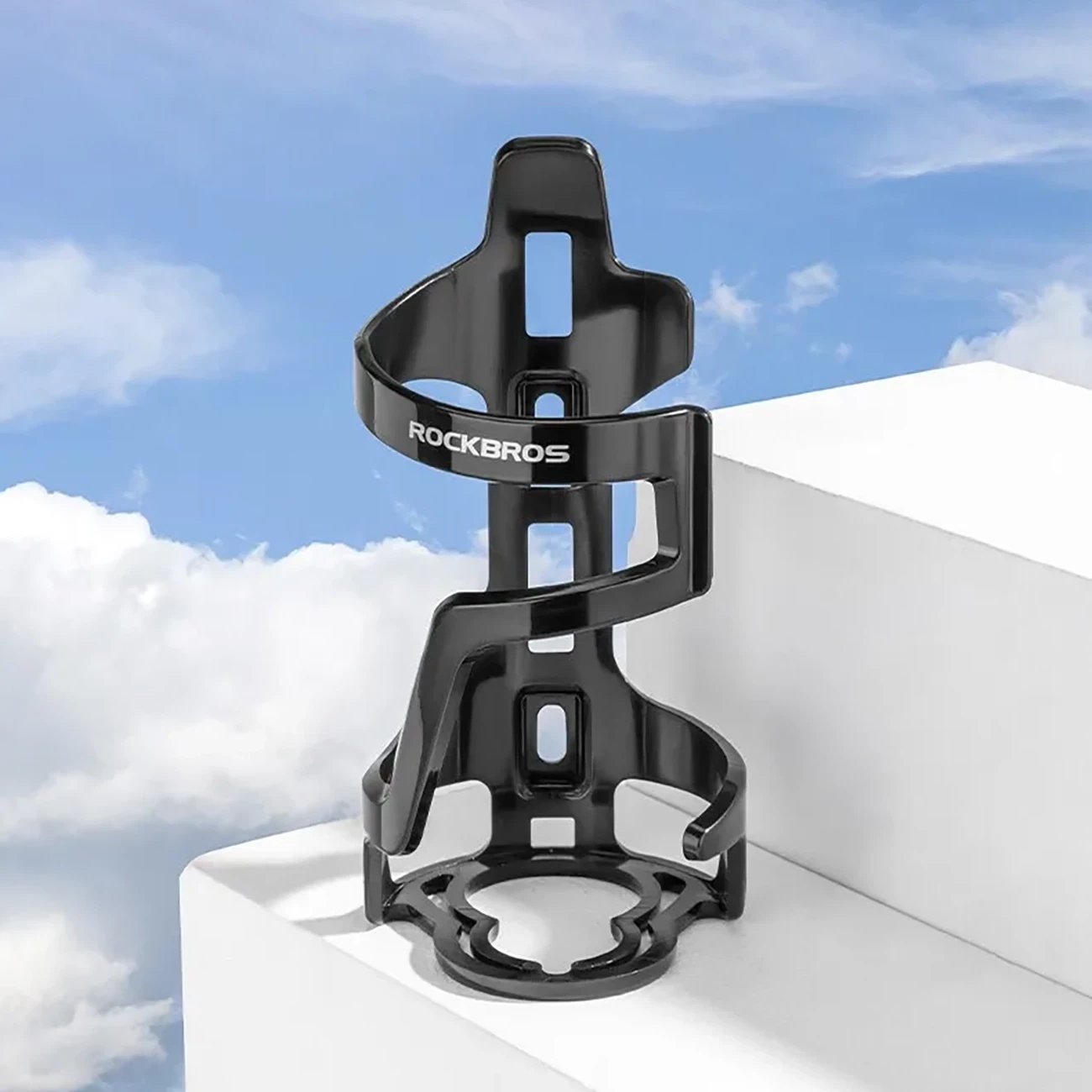 Mbajtëse shishe për biçikletë Rockbros 31210012001, polikarbonat, e zezë