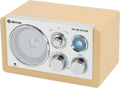 Radio personale Denver TR-63LW LIGHTWOOD, analog, bambu/argjend