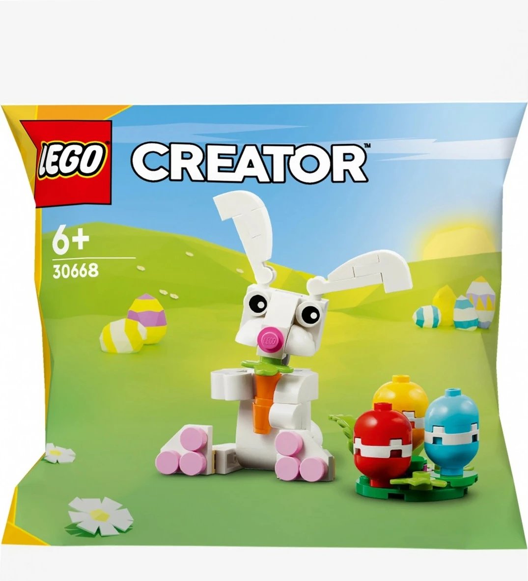 Set LEGO Creator 30668 Lepuri i Pashkëve me vezë shumëngjyrëshe, 68 pjesë