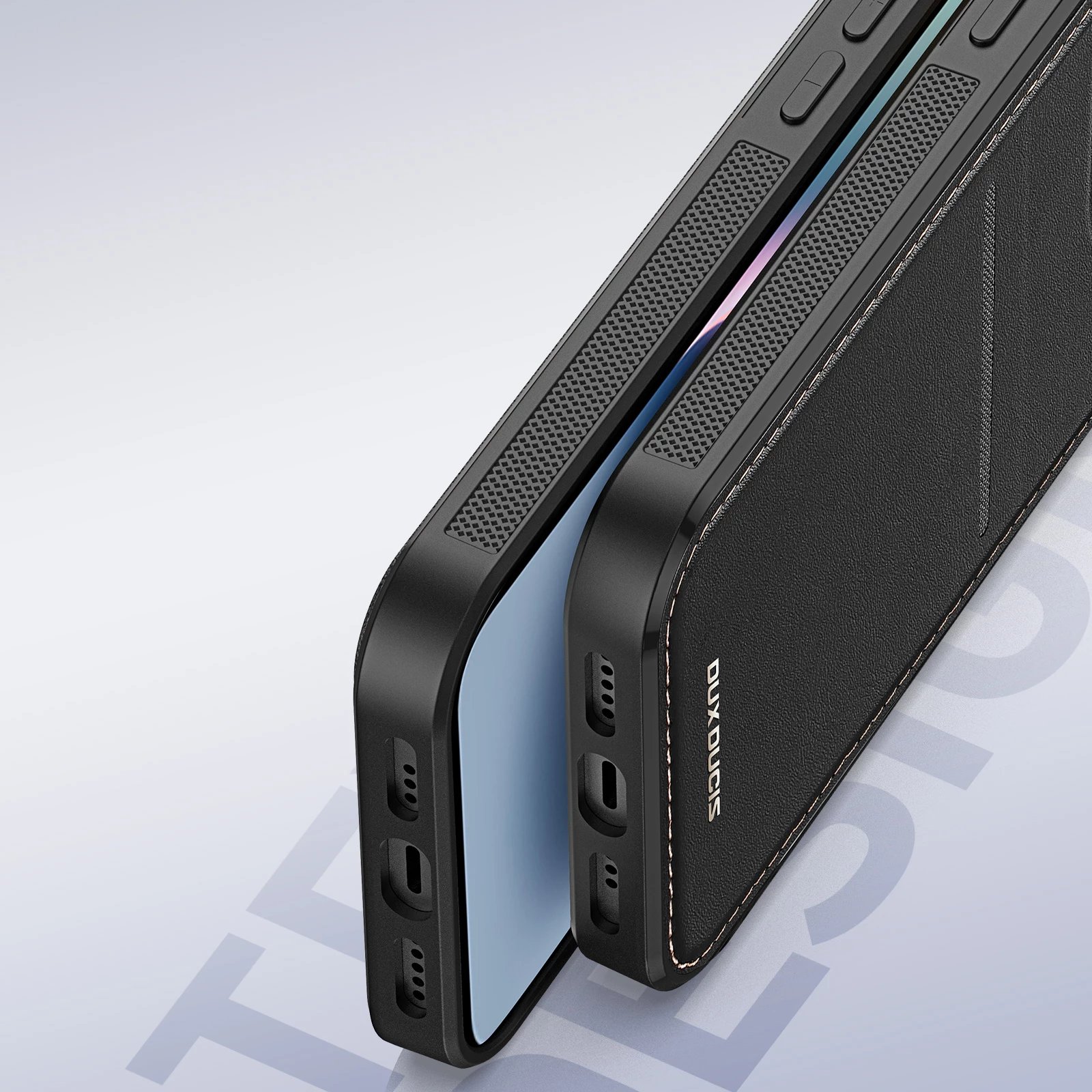 Mbështjellës Dux Ducis Rafi Mag për iPhone 14 Plus, me MagSafe, RFID Blocker, e zezë