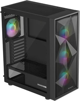 Kasë Natec Genesis Diaxid 605 ARGB, Midi Tower, e zezë Kasë Natec Genesis Diaxid 605 ARGB, Midi Tower, e zezë