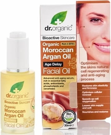 Vaj fytyre Dr. Organic Moroccan Argan Oil 30ml Vaj fytyre Dr. Organic Moroccan Argan Oil 30ml