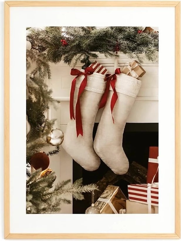 Pikturë dekorative me kornizë, shumëngjyrëshe, Wallity, Nwyearsngmdl89, 33x48cm