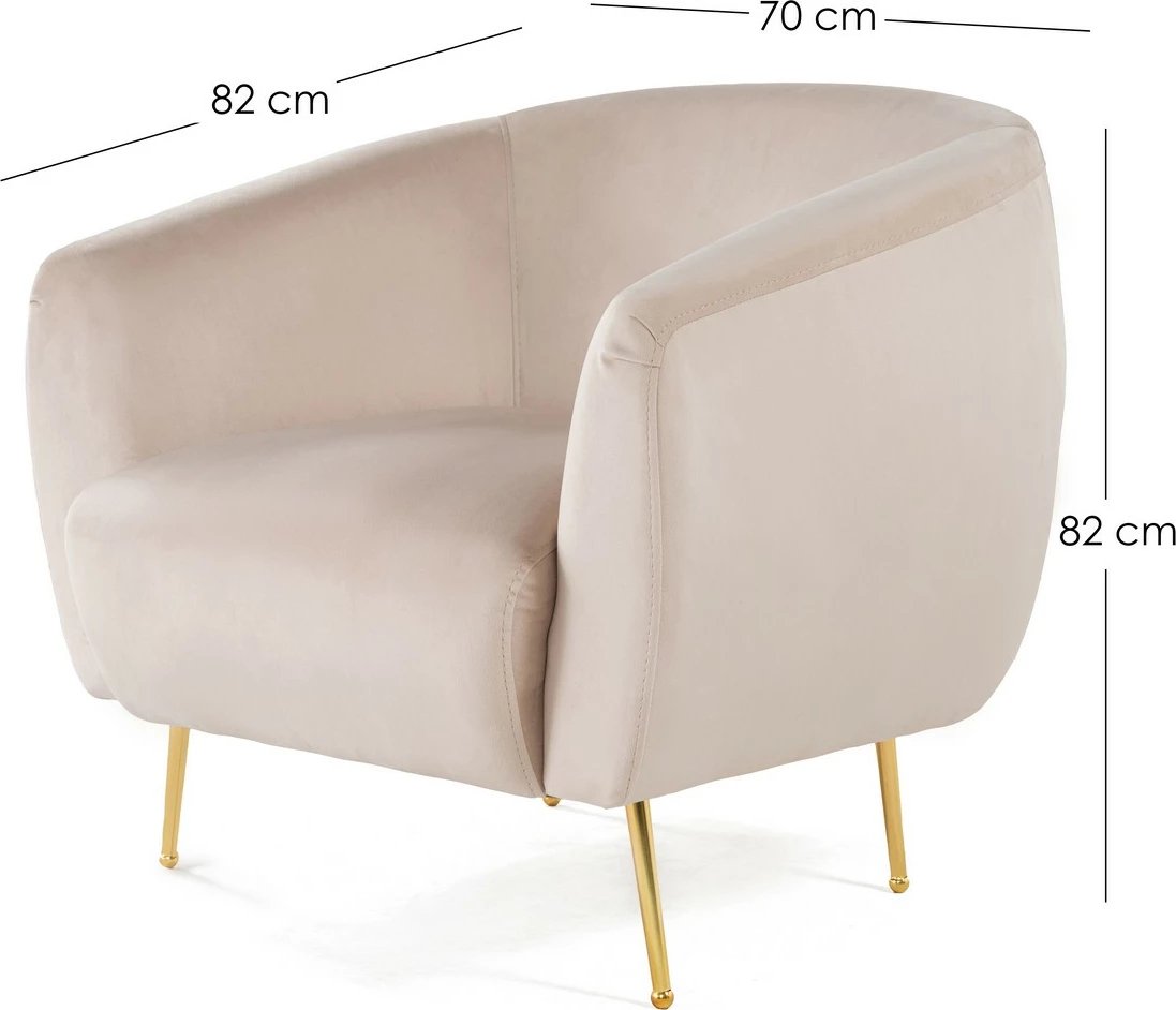 Karrige krahu Wing, Atelier del Sofa, bezhë, Wing