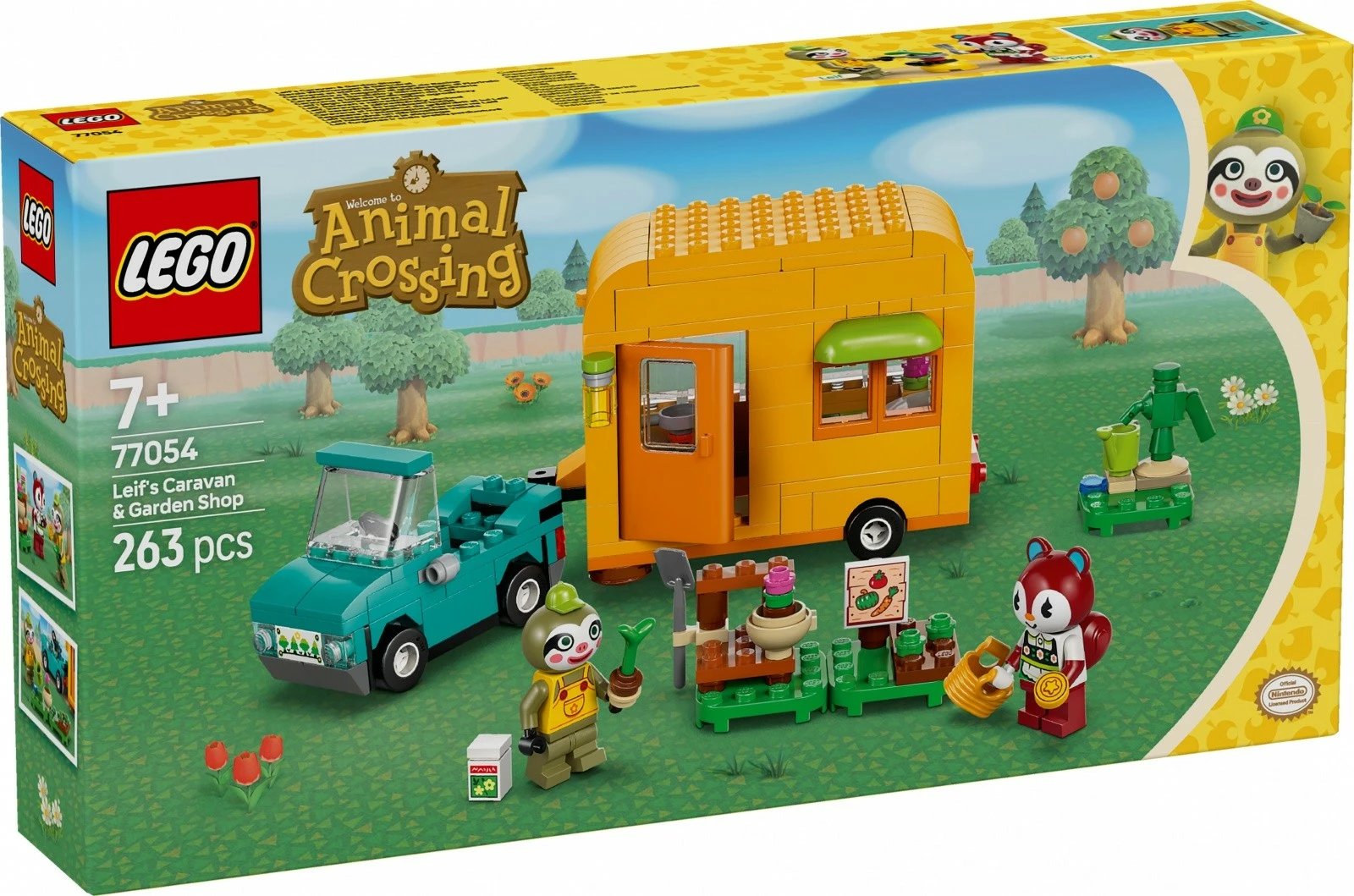 Set LEGO Animal Crossing 77054 Leif and His Caravan and Garden Shop, 263 pjesë