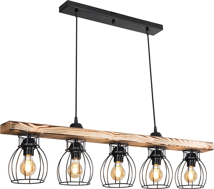 Dritë tavani Jazzy Ε27 arre-e zezë 100x27cm