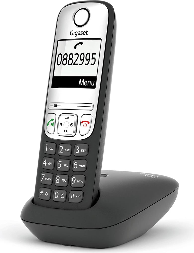 Telefon Gigaset A690, 2", Wi-Fi, i zi/argjend