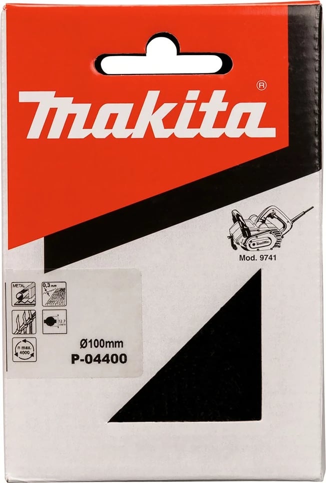Furçë çeliku Makita, 10 cm, 120 mm, metalike, për para-polirje