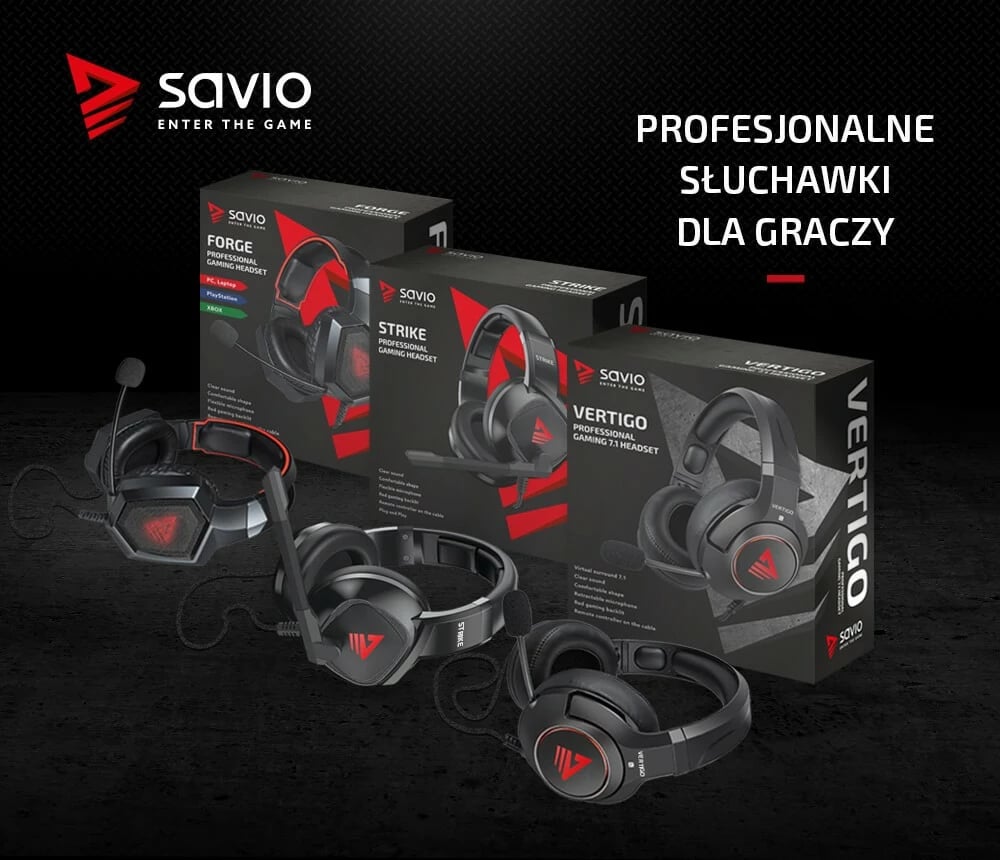 Kufje gaming Savio Vertigo me mikrofon, Surround 7.1, USB, të zeza Kufje gaming Savio Vertigo me mikrofon, Surround 7.1, USB, të zeza