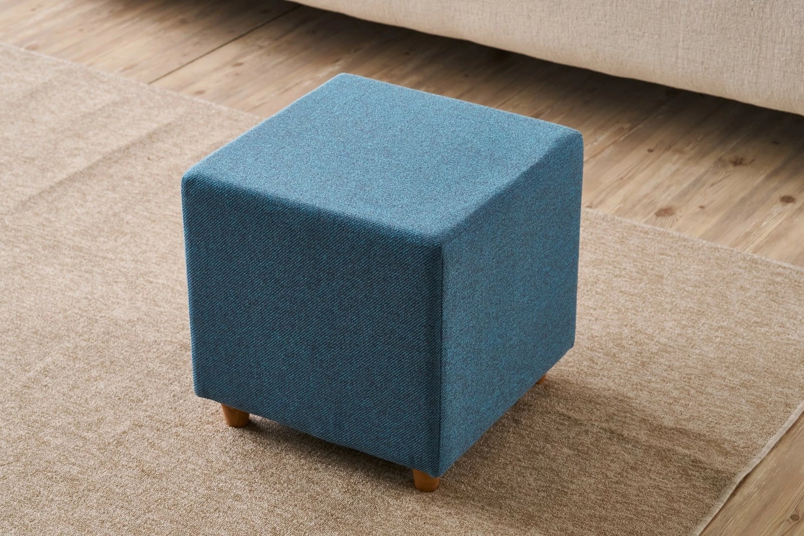 Puf Atelier del Sofa, ngjyrë kaltër, Olimpos