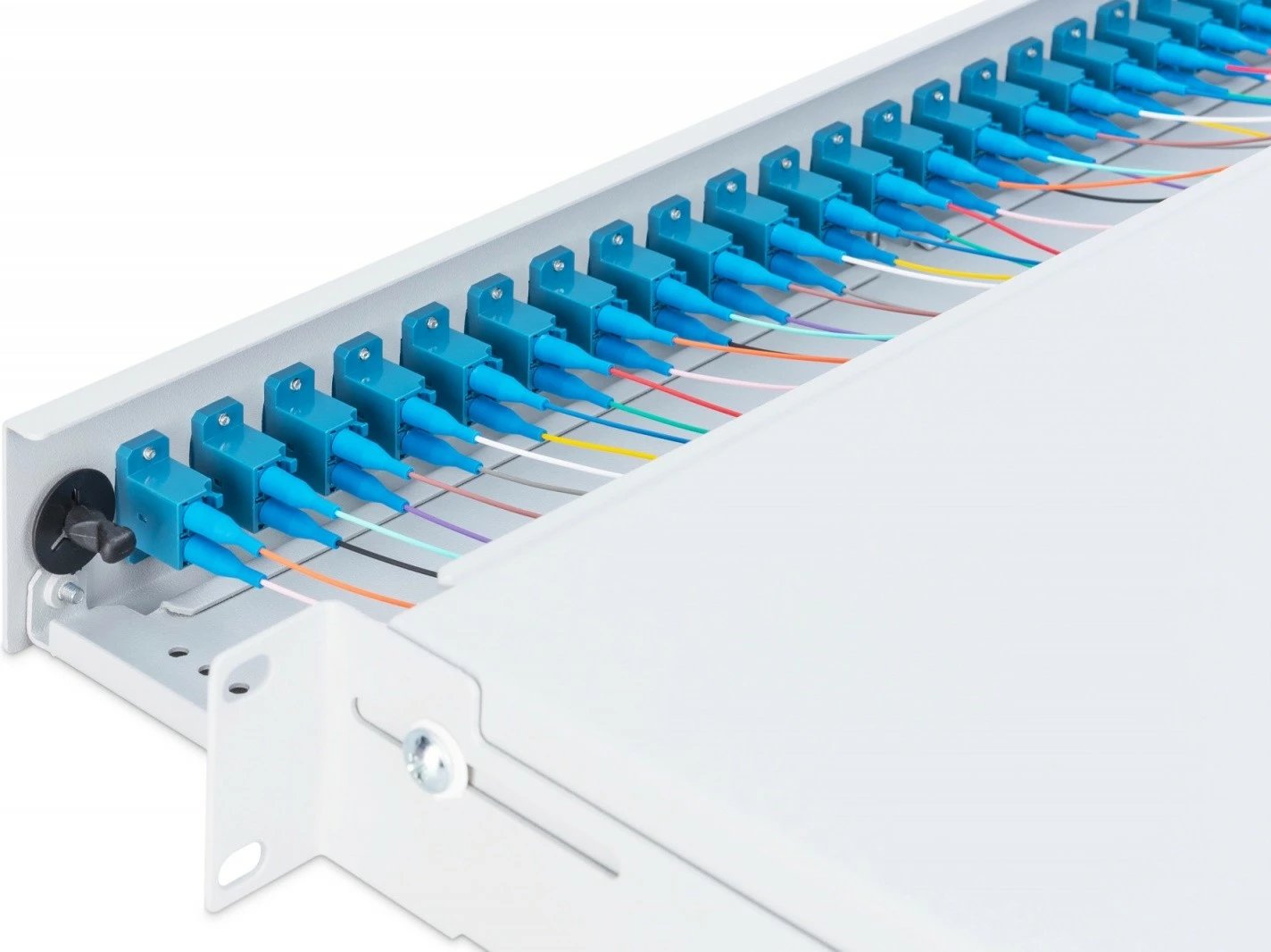 Panel patch optik Digitus DN-96332/9, 24x LC duplex, 1U, 19 inç, Gri