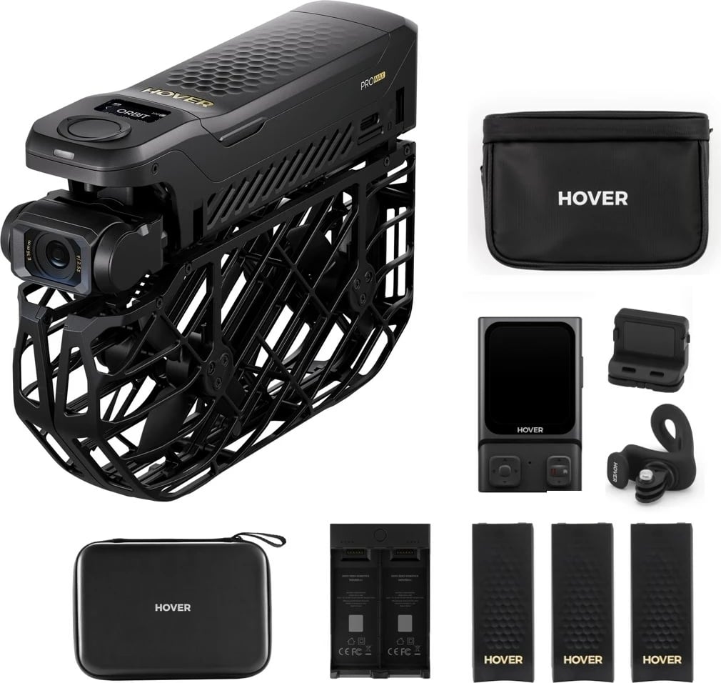 Dron HOVERAir X1 PRO Ultimate Cycling Kit, 4K, i zi, me 4 bateri