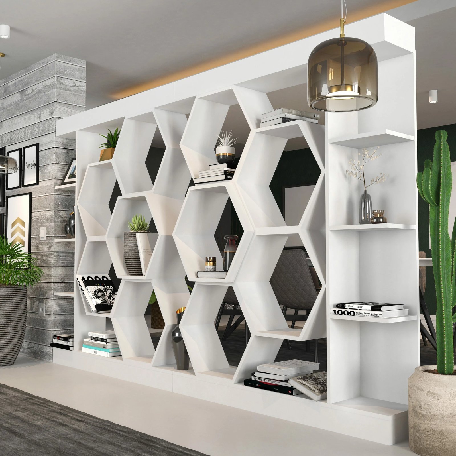 Raft librash Hanah Home, Sueno, i bardhë