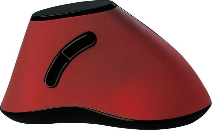 Maus ergonomik vertikal LogiLink ID0159, wireless, 2.4GHz, i kuq