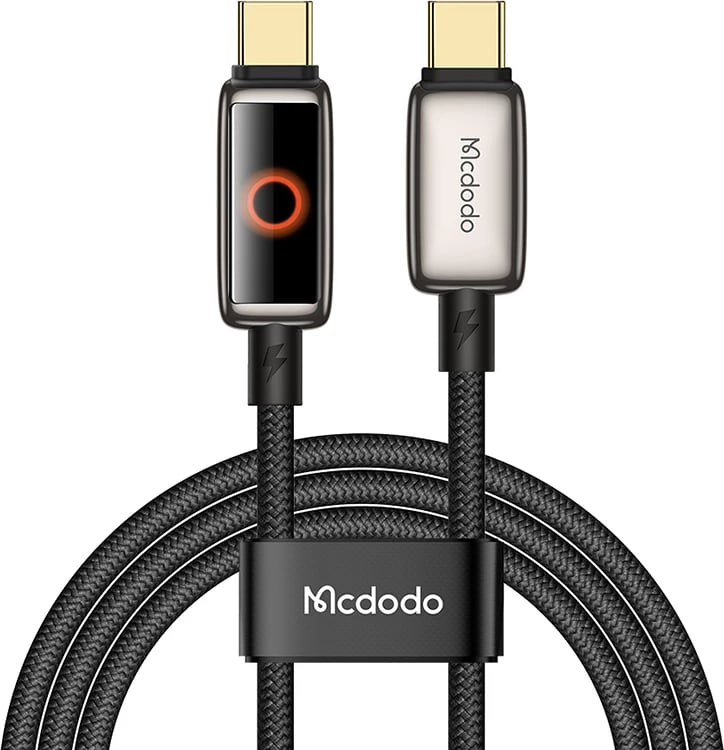 Kabllo USB-C në USB-C Mcdodo CA-6680, 1.2m, e zezë