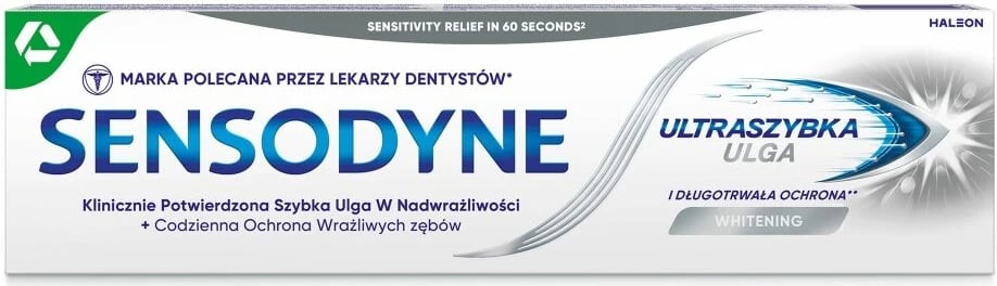 Pasta për dhëmbë Sensodyne Ultraszybka Ulga Whitening 75ml