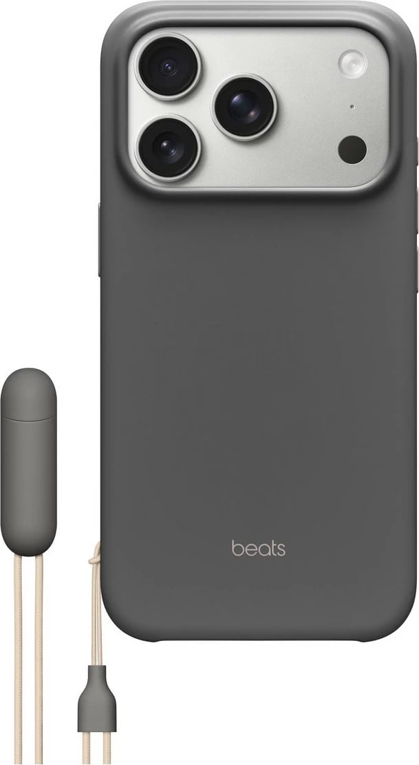 Mbështjellës Beats Kickstand për iPhone 17 Pro me MagSafe dhe kontroll kamere, granit-gri