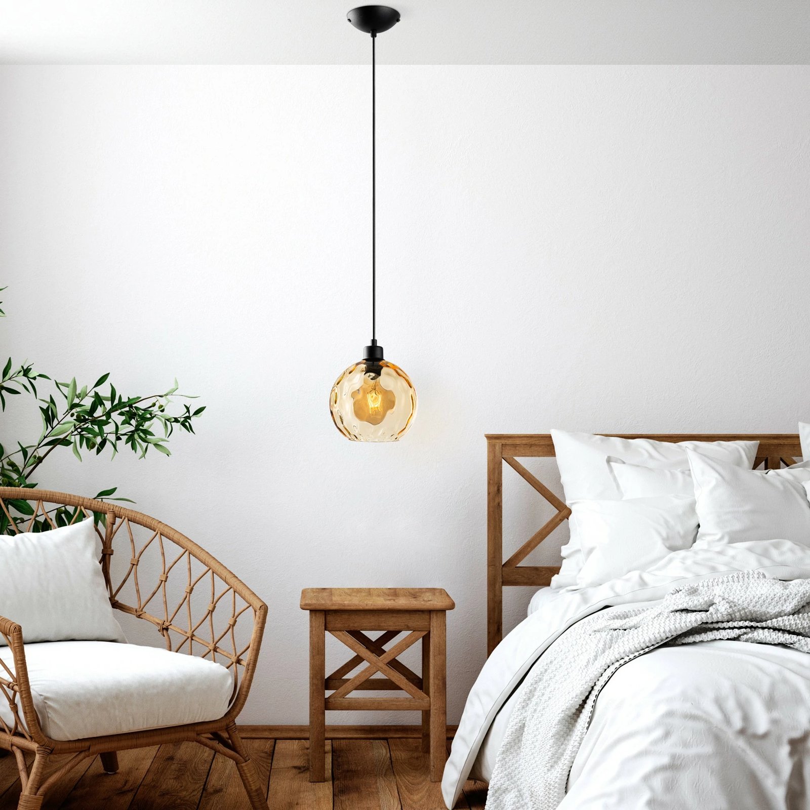 Llambë tavani Opviq Benek, ngjyrë e verdhë, 20-14304