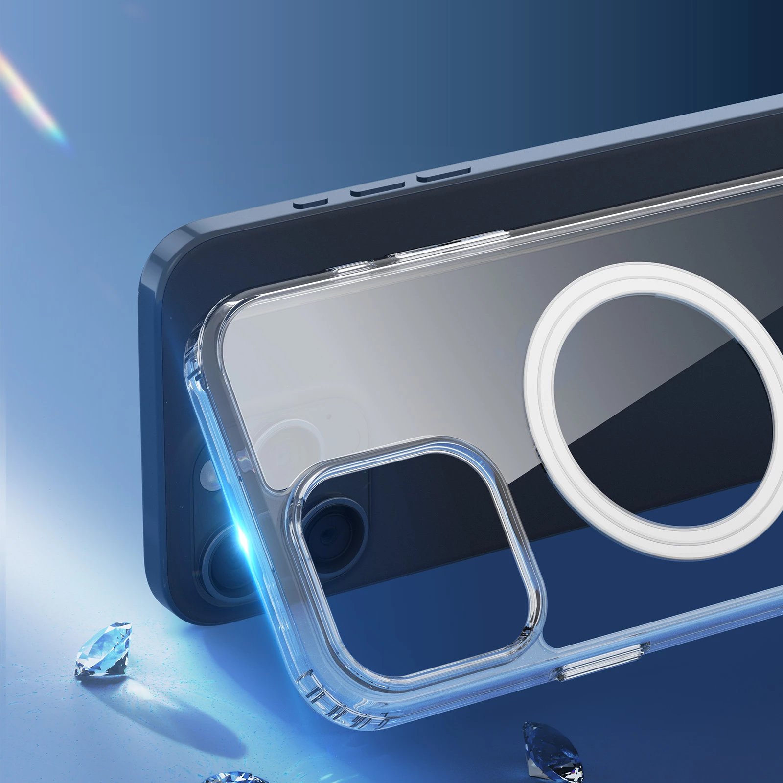 Mbështjellës Dux Ducis Clin Mag për iPhone 16 Pro Max, MagSafe, transparent