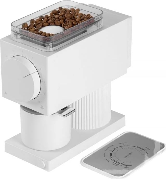 Bluajse automatike kafeje Fellow Ode 2nd Generation, 100g, 140W, e bardhë