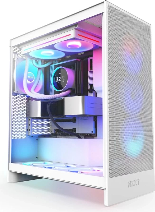 Kasë ftohëse me ujë NZXT Kraken Elite 280 RGB, 2x14 cm, LCD, e bardhë