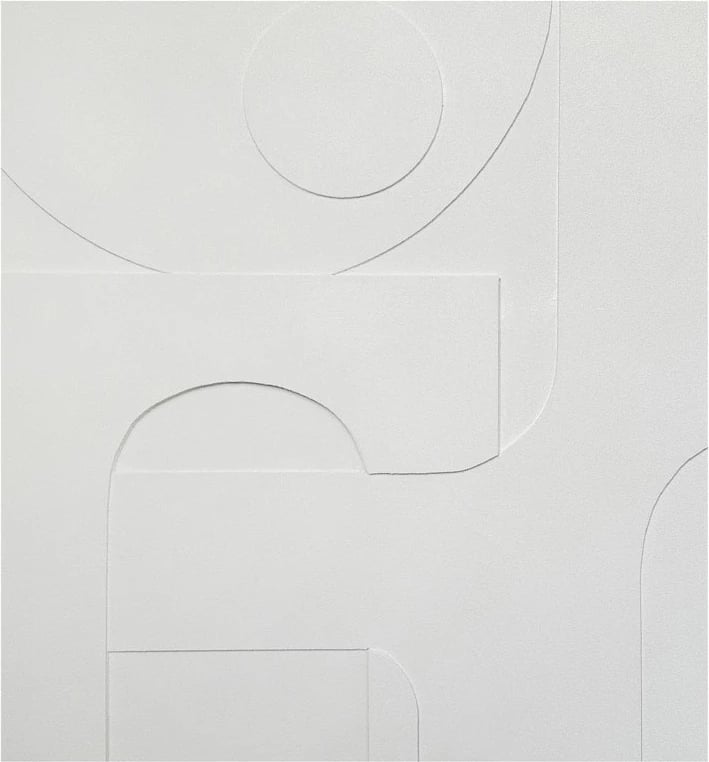 Pikturë dekorative CALMA me kornizë, kanavacë, ngjyrë bezhë, 102.6x4.3x102.6cm