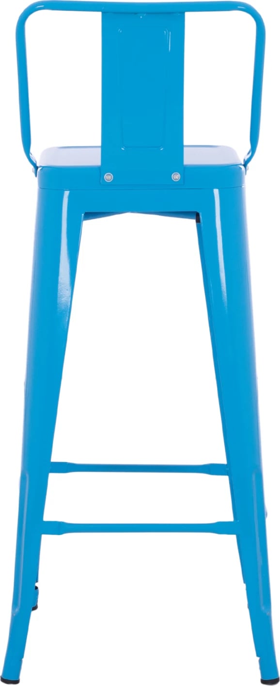 Karrige për bar me mbështetëse MELITA-PRO FH8643.48 metalike, ngjyrë kaltër, 42x42x100H cm