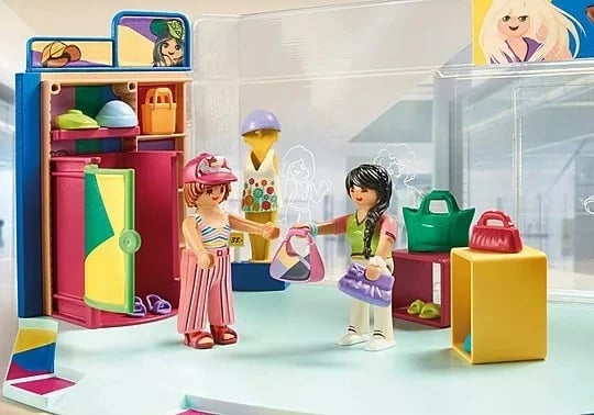 Set lodrash Playmobil My Life 71534 Clothing Boutique, 76 pjesë