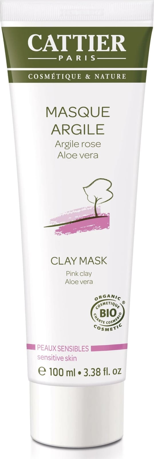 Maskë fytyre Cattier Paris me argjilë rozë 100ml