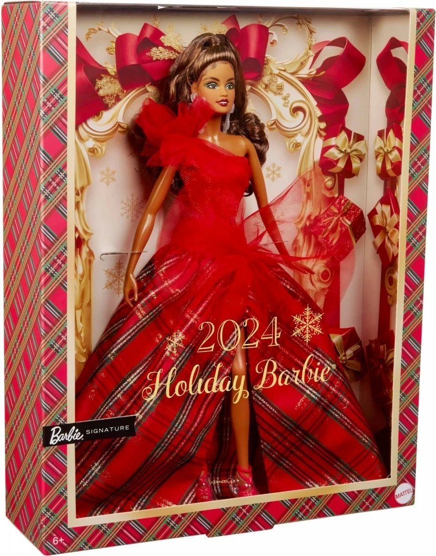 Kukull Barbie Mattel Holiday Brunette Doll, Barbie Signature, HRM67, e kuqe, koleksion Kukull Barbie Mattel Holiday Brunette Doll, Barbie Signature, HRM67, e kuqe, koleksion