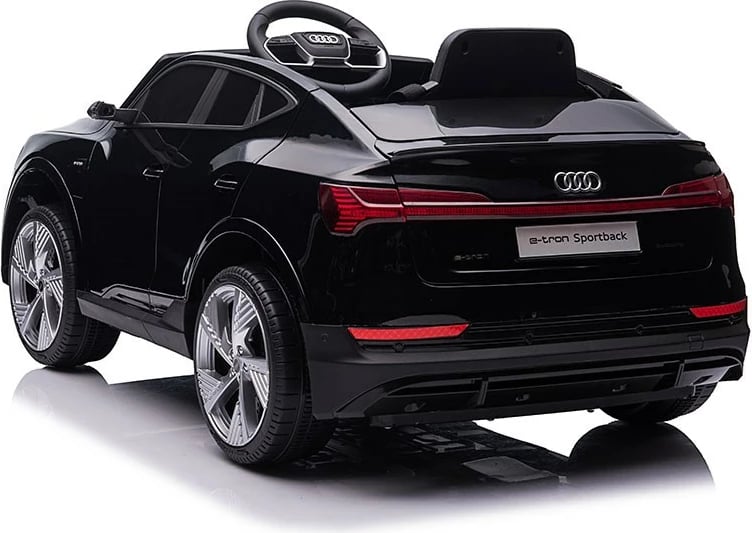 makinë elektrike, Baby Mix, Audi Q4 e-tron Sportback, 6V 7Ah, RC 2.4G, rrota EVA, deri 25 kg, e zezë
