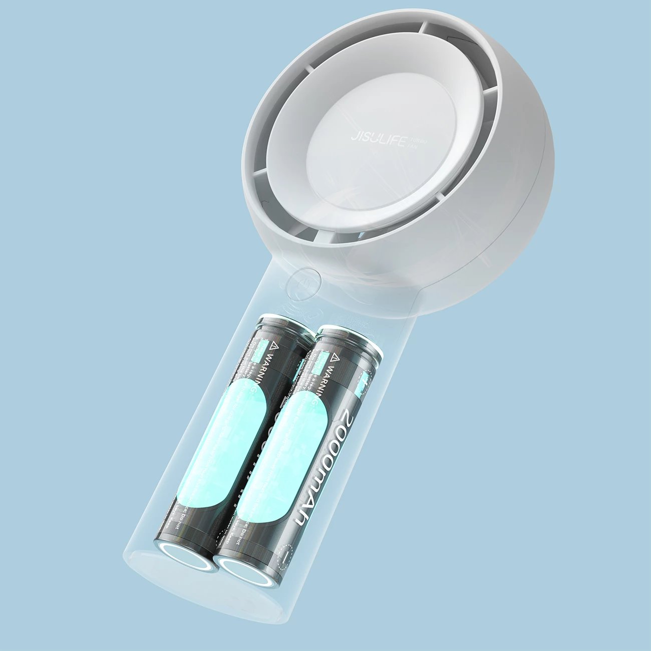 Ventilator dore Jisulife Life5 Plus FA43, 4000 mAh, USB-C, Bardhë