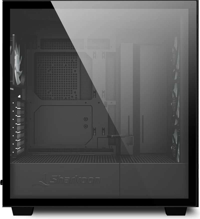 Kasë Sharkoon Rebel C50 RGB, Full Tower, e zezë, xham i temperuar, RGB