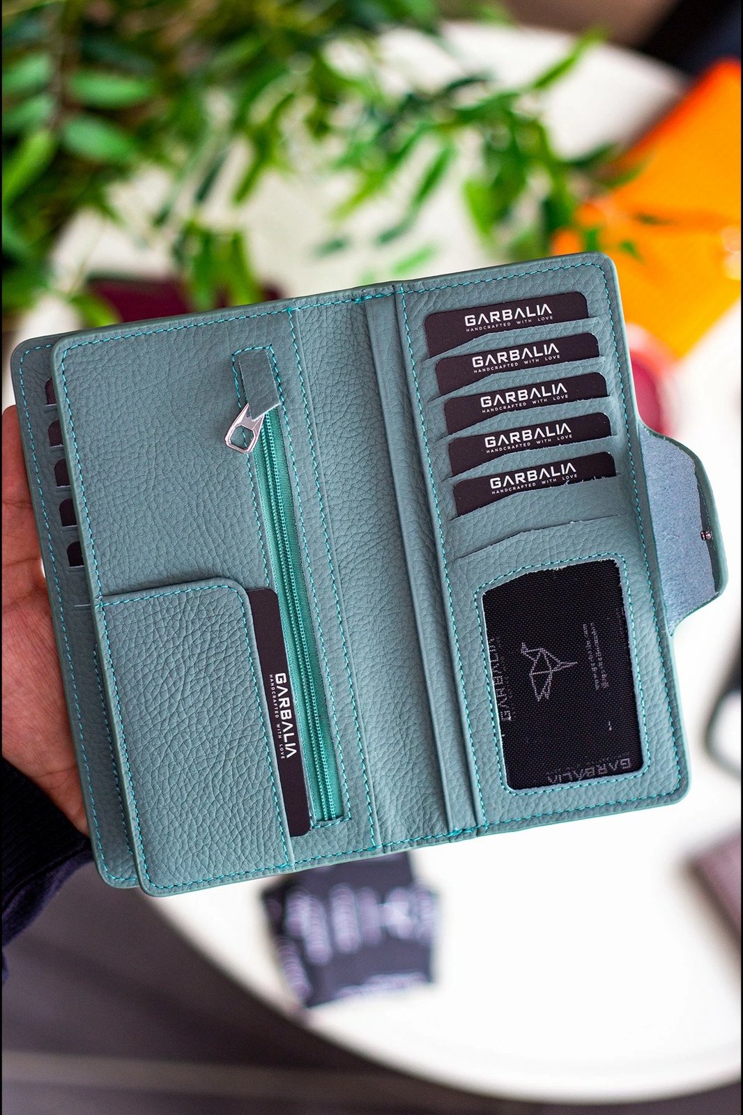 Portofol unisex, ngjyrë mint, Zoozie Bags, Martha