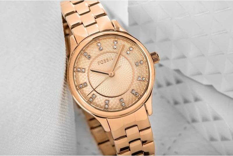 Orë dore për femra Fossil, rozë gold