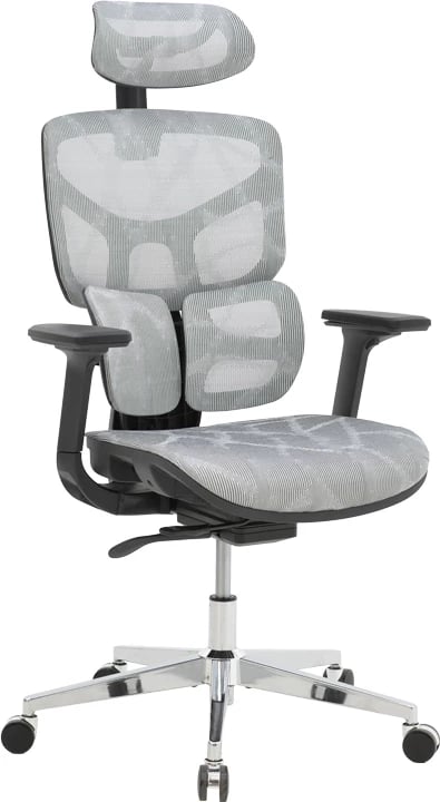 Karrige për zyre Karlo, e bardhë/e zezë