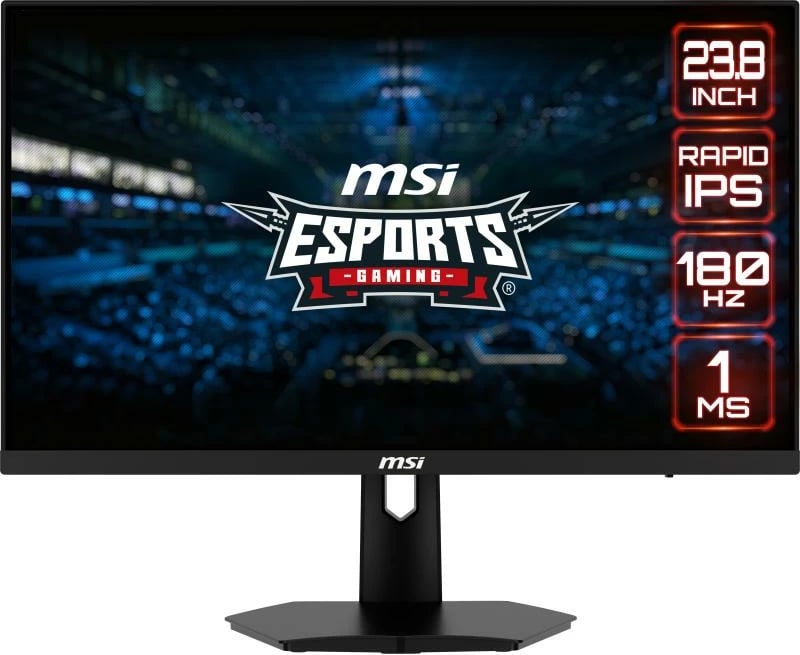 Monitor gaming, MSI, G244F E2, 23.8 inch Rapid IPS 180Hz 1ms, i zi