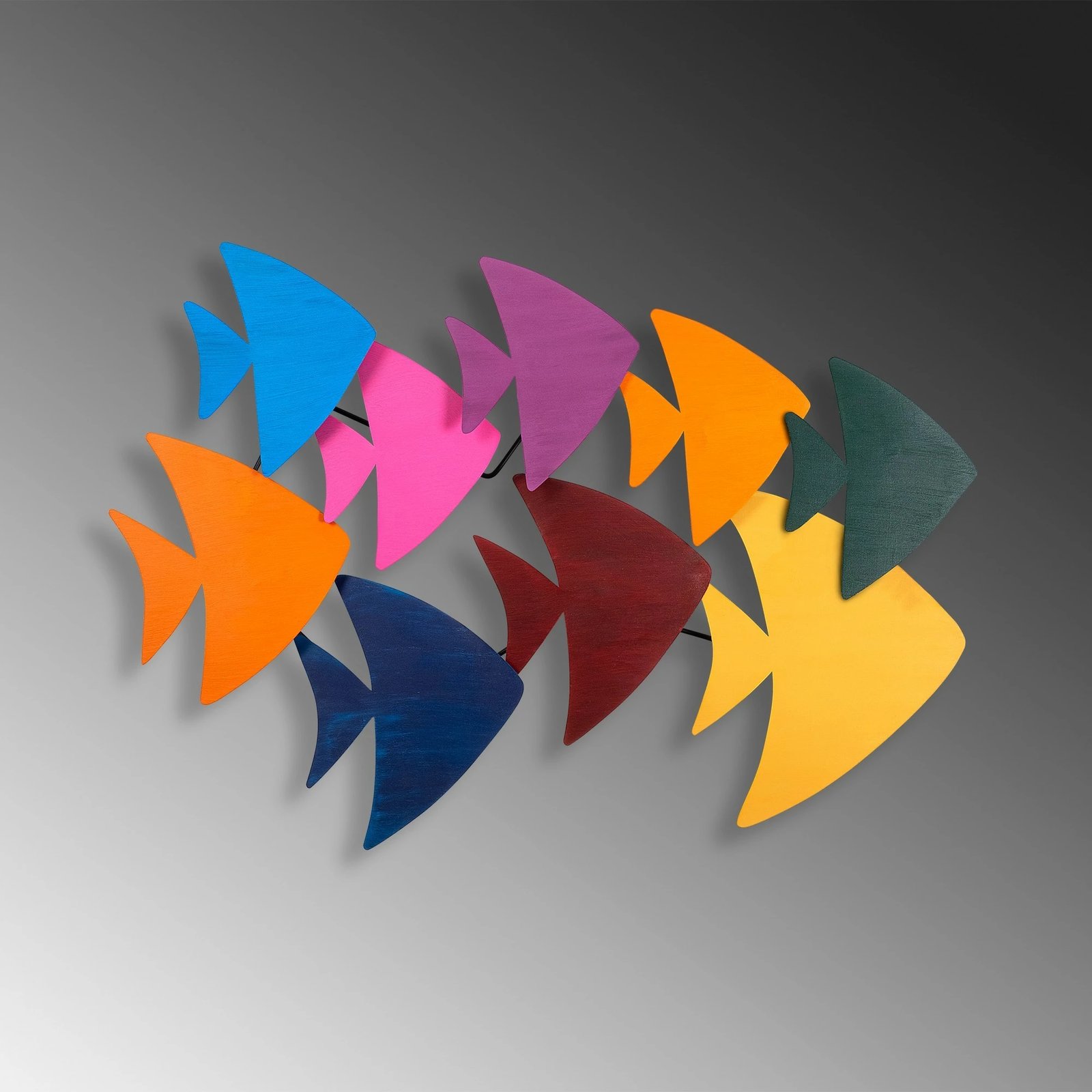 Aksesor dekorativ metalik për mur, Wallity, Cırgısın, shumëngjyrësh