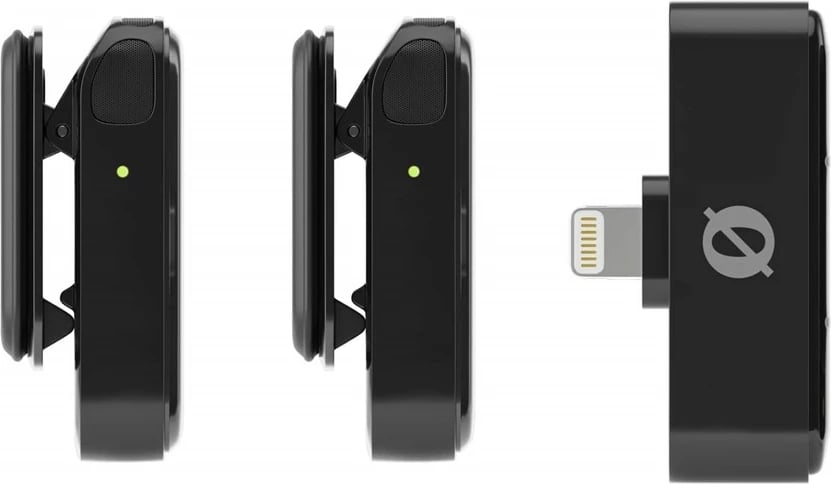 Sistem mikrofoni pa tela RODE Wireless Micro, 2 kanale, Lightning, i zi