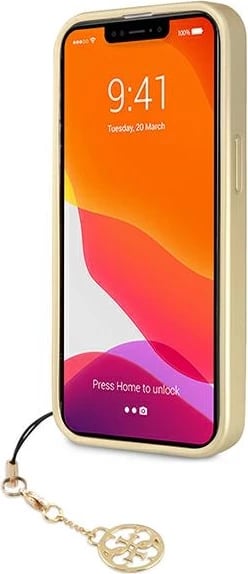 Mbështjellës Guess GUHCP13XGF4GGR për iPhone 13 Pro Max 6.7", 4G Charms, Gri
