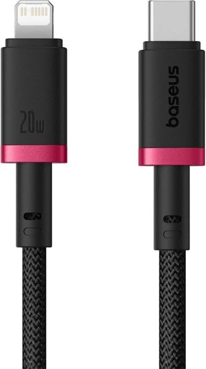 Kabllo karikimi e shpejtë Baseus Dura Type C për iP 20 W 1 m, Kuqe