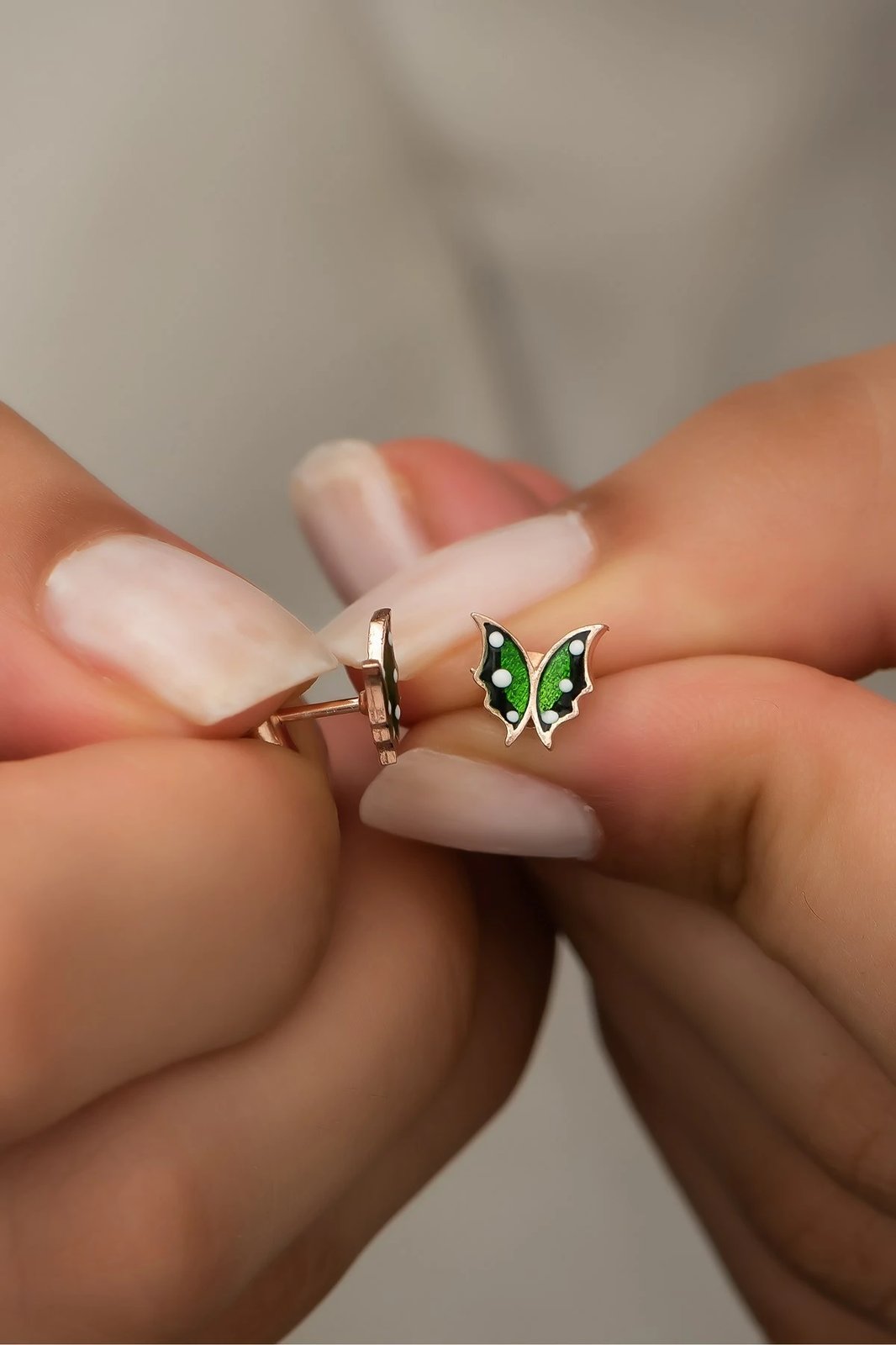 Vathë argjendi Jumeon, ngjyrë ari dhe e gjelbër, NRZ99422