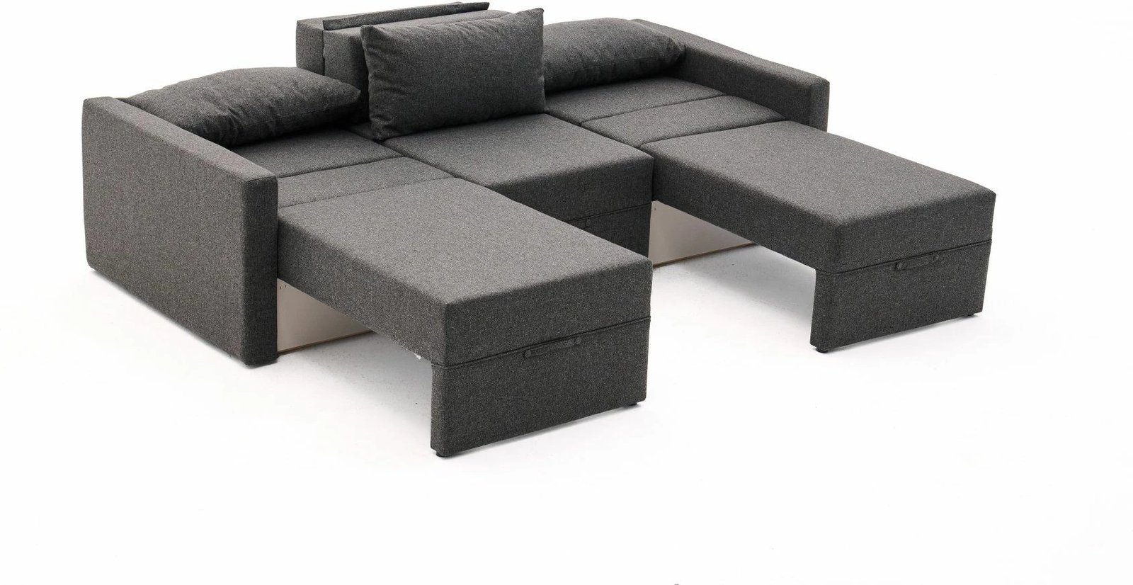 Kënd-sofë krevati Atelier del Sofa, Saros, ngjyrë antracit